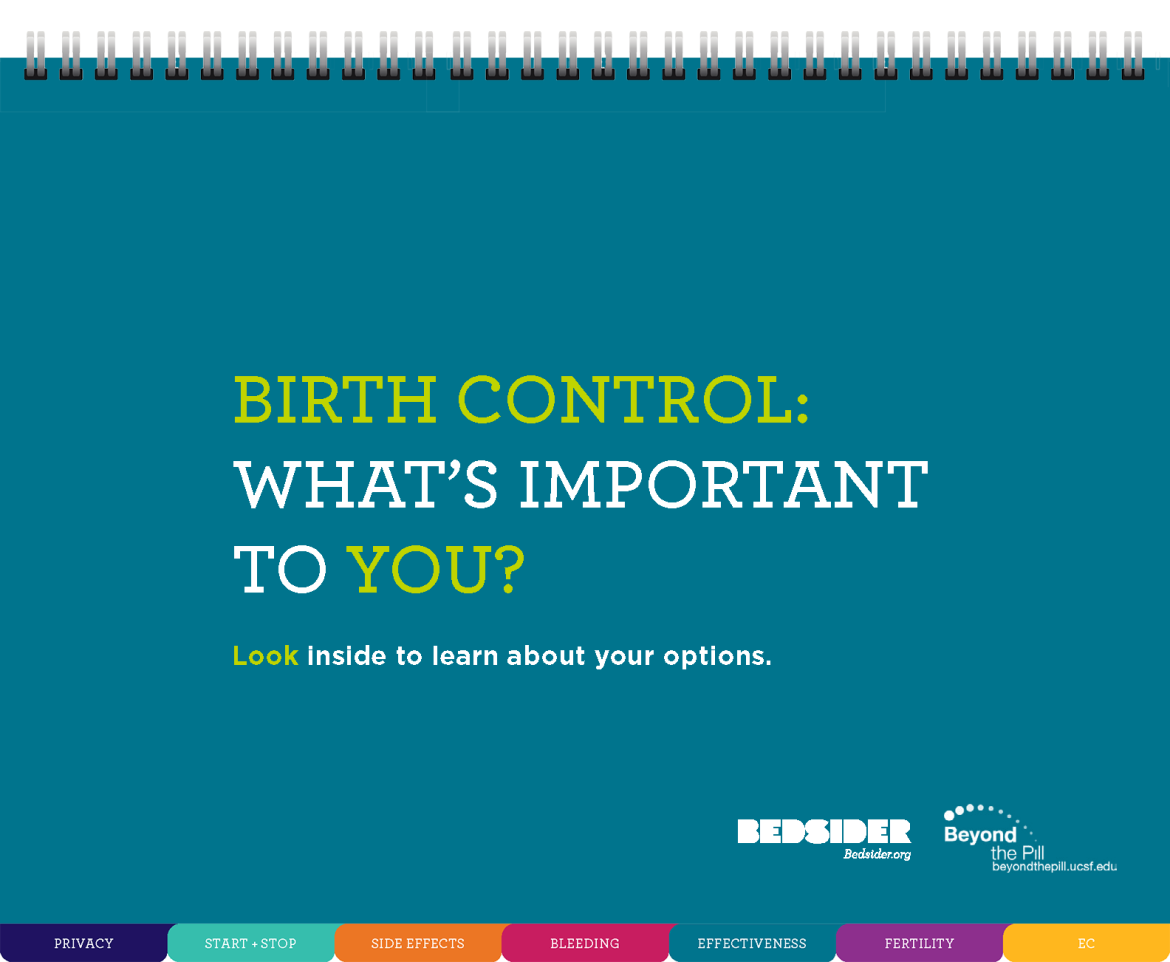 Birth Control What's Important to You Flip Chart