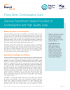 Policy Brief: Contraceptive Care